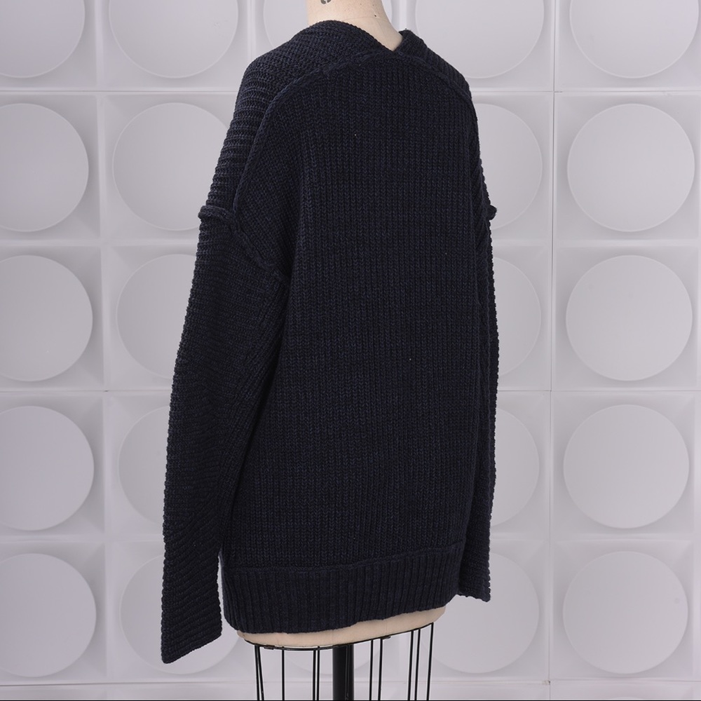 Free People Cardigan | Heavy Weight | Oversized | Black | XS| NWT - Picture 2 of 4
